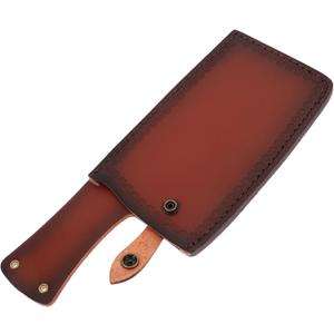 ABOOFAN Universal Leather Knife Sheath for Belt Protective Cutter Cover in Artificial Leather Compact Design for Home Kitchen Use