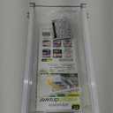 Smart Design Adjustable Pull Out Refrigerator Drawer - Medium - Extendable Rails and Handle - BPA Free Plastic - Holds 15 lbs - Fridge Bin, Freezer Container, Food Shelf Organizer - Kitchen - Clear