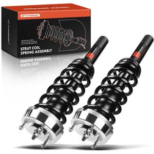 A-Premium Front Complete Struts Compatible with BMW X5 2007-2013, X6 2008-2014 - 2x Replacement Suspension Shock Absorber with Coil Spring Assembly