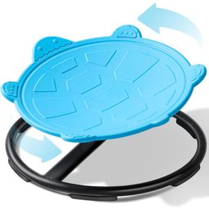 Turtle Spinning Chair for Autistic Kids Sensory Spinning Toy, Spin Chair for Kids Autism, Sensory Swivel Seat for Balance, Coordination, Focus & ADHD Support, Autism Sensory Products (Blue)