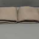 Gwine 24 Inch Long Tier Curtains for Small Window, Short Blackout Kitchen Curtains Over Sink, Half Window Drapes for Bedroom Bathroom Basement, 2 PCS, Each 30" Wx24 L, Stone