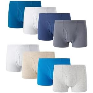 Packk of 5 Choco Moon Little Boys'Cotton Boxer Brief Soft Underwear Multipack Size 8