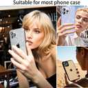 2 x Compatible for iPhone 11, 11 Mini, 11 Pro & iPhone 11 Pro Max Camera Lens Protector (3+1 Pack) - Bling Sparkling Glitter, Anti-Scratch Camera Cover with Tempered Glass, Case Friendly (Black)