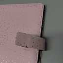 Filofax Confetti Organizer, A5 Size, Rose Quartz - Leather-Look, Gold Foil Accents, Six Rings, Week-to-View Insert, Multilingual (C028736)