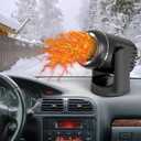 YTHS301 12V Car Heater, 2 in1 Fast Heating and Cooling for Car Windshield Defogger Defroster, Plug-in Cigaerte Lighter Suitable