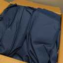 Outdoor Chair Cushions, Water-Resistant & Fade-Resistant, Patio Furniture Square Seat Replacement Chair Pads with Ties, Removable Cover, Non-Slip Bottom, Set of 4, 22 x 22 Inch, Navy Blue, 22" x 22" 4 Pack