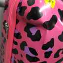Rockland Safari Hardside Spinner Wheel Luggage, Magenta Leopard, Carry-On 20-Inch
