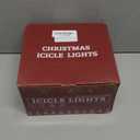 White Christmas Lights Outdoor Waterproof, 132 ft 1280 LED Icicle Lights for Outside, Plug in 8 Modes Timer Twinkle Lights for House Patio Xmas Porch Tree Yard Exterior Decorations