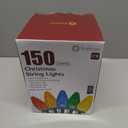 Minetom C9 Christmas Lights Outdoor, 85FT 110LED String Lights with 8 Lighting Mode, Waterproof Connectable UL Certified Pure White C9 Christmas Decorations for Indoor Outdoor Patio Roofline Decor