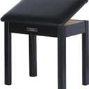 Solid Wood Single Piano Bench/Piano Stool/Piano Bench with Storage/Keyboard Bench High Density Sponge Cushion Provide Long Time Using. 300 LBS Weight Capacity.