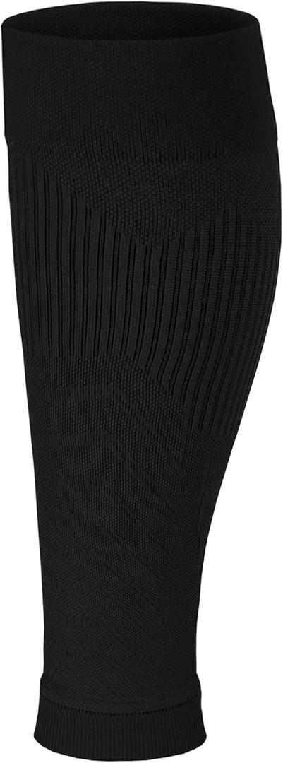Prestige Medical Premium Knit Compression Calf Sleeves (Small-Medium, Black)