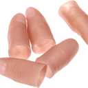 dophee Finger Magic Trick Fake Soft Thumb Tip Close Up Stage Show Prop Prank Toy (6Pcs)