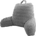 Reading Pillows for Sitting in Bed Adult, Back Rest Pillow for Sitting Up in Bed and Couch, Back Support Chair Pillow Support for Adult Backrest Pillows for Reading (Dark Grey 21 Inch)