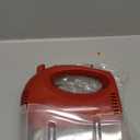 OVENTE 5-Speed Electric Hand Mixer with Stainless Steel Mixing Whisk, Snap-On Storage Case, Portable & Lightweight 150W Motor, Compact Handheld Mixer for Baking, Blending or Cooking, Red HM151R