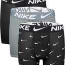 Nike Boys' Dri-FIT Essentials Micro Multi-Pack Boxer Briefs, Size Youth L