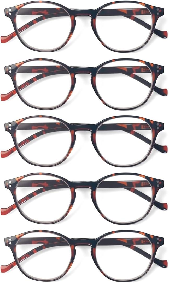 SIGVAN 3 Pack Reading Glasses Spring Hinge Stylish Readers Black/Tortoise for Men and Women
