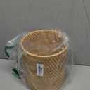 KOLWOVEN Mini Trash Cans, Mini Storage Bin Table, Desk Trash Can Mini, Narrow Trash Can Bathroom, Slim Garbage Can, Small Waste Basket, Desktop Trash Can