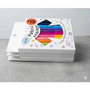 Fabric Markers 12 Pcs Pack Of 3
