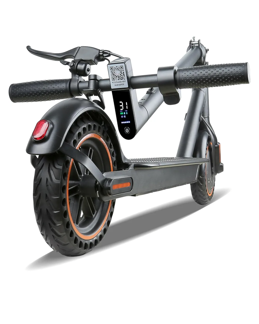 Electric Scooter, 500W Motor, Up to 17-20MPH &19-21 Miles, Commuter Escooter, Foldable E-Scooter for Adults with APP and Dual Braking System Escooter（Orange/Grizzly/Black）