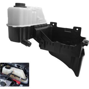 603-276 Engine Coolant Reservoir Tank with Cap & Bracket Compatible with 2011 - 2016 Ford F-250, F-250 Super Duty, F-350 Super Duty, F-450 Super Duty, F-550 Super Duty, Replaces# BC3Z8A080B