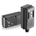 Auto-Monitoring GFCI Replacement Plug Assembly, Auto Reset 15 Amp 3 Wires 3 Prongs,Waterproof, Ground Fault Circuit Interrupter for Air Conditioner, Pressure Washer, Ovens, Hot Tub.ETL Listed,Black