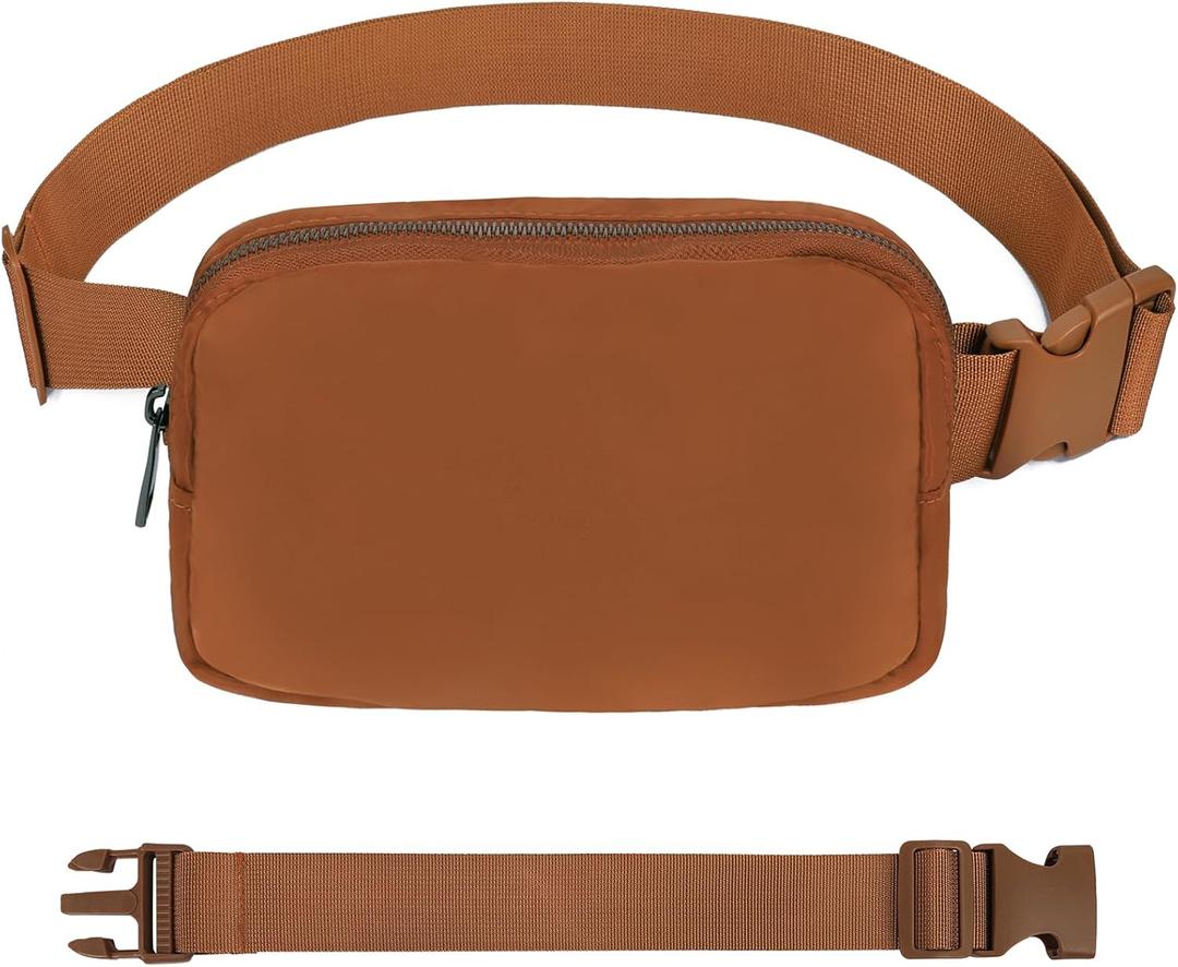 VOROLO Fanny Pack For Women And Men Crossbody Bag Belt Bag with Adjustable Strap Graduation Gifts Brown