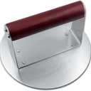 Beechwood Handle Burger Patty Press Stainless Steel Base Multipurpose Kitchen Tool for Meats Fish Vegetables Food Press Kitchen Gadget