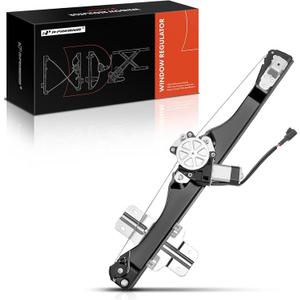 A-Premium Rear Left Driver Side Power Window Regulator with 2-Pin Motor Replacement for Buick Enclave 2008-2012 & Chevrolet Traverse 2009-2012 & GMC Acadia 2007-2012 & Saturn Outlook 2007-2010