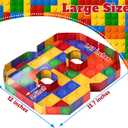 Mifoci 13.7" Building Block Party Cupcake Cardboard Number for Charcuterie Bricks Birthday Party Fillable Paper Mache Chocolate Candy Cake Decorative Gift Box(Number 8)