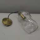 Pendant Lights Kitchen Island Adjustable Organic Globe Modern Gold Ceiling Hanging Light Fixtures for Bar, Counter, Porch, Patio, Over Sink Dining Room, Table 8.5'' Height - Transparent