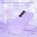 for Samsung Galaxy S23 FE Case, for Galaxy S23 FE Case Glitter Cute for Women Girls Girly Sparkly Bling Neon Bright Color Slim Soft Phone Case Cover for Samsung S23 FE, Purple