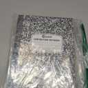 Rosmonde College Ruled Composition Notebooks 5 Pack, 200 Pages (100 Sheets), 9-3/4" x 7-1/2", White & Black Marble Composition Book, Hard Cover, Sturdy Sewn Binding, School, College & Office Supplies