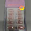 BTArtbox Press on Nails Short - White French Tip Press On Nails Square, Chrome Glazed Glue On Nails, Stick On Nails in 15 Sizes - 30 Soft Gel Fake Nail Kit, Be Elegant