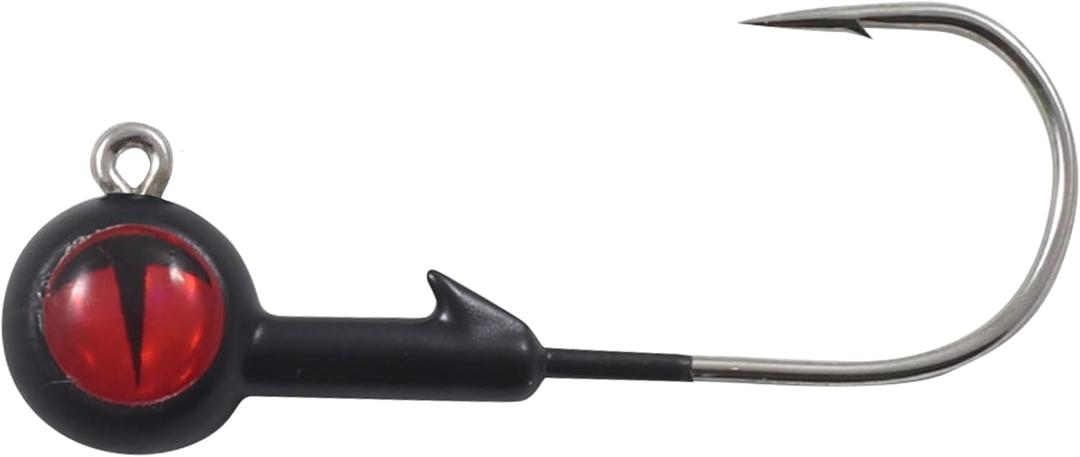 5 x Northland Fishing Tackle Tungsten Jig for Walleye, Bass, & Panfish, Assorted Sizes & Colors (1.5", BLACK)