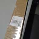 AURILOFT No Drill L-Shaped Vinyl Cordless Mini Blinds,White,27.5" Wx 48" H