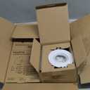 YUURTA 3-Inch 8W Recessed Ceiling 360 Rotation LED Eyeball Gimbal Downlight (Pot Light) 120V Dimmable ETL Listed IC Rated Color Selectable: 2700K/3000K/3500K/4000K/5000K (White, 4-Pack)