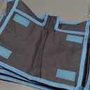 Dual-Belt Baby High Chair Cover, Upgrade Version, for Wooden or Restaurant High Chair, Sturdy and Robust Material, Waterproof Washable Stain and Slip Resistant, Gray