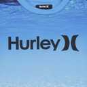 Hurley Boy's Icon UPF 50+ Rash Guard Swim Shirt (3T, Indo Blue)