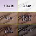 Maybelline Super Lock Brow Glue Eyebrow Gel, Lightweight and Waterproof Tinted Brow Gel For Up To 24HR Hold, Black, 1 Count
