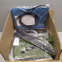 Extra-Large Heated Outdoor Cat House for Outside, Waterproof & Insulated Shelter for Feral Cats in Winter, 23.5"  21"  16", Escape Door, Foldable, Safe Heated Pad, Connects to Feeding House  Green