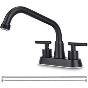 Bietor Utility Laundry Sink Faucet,Laundry Tub Faucet with 3/4" NPT Threaded End & 2 Lever Handles