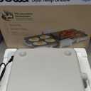 Bella 10"x 20" Ceramic Fold-n-Store Dual Temp Griddle, Fits-anywhere Kitchenware, EverGood Ceramic Nonstick Coating, 2 Temperature Zones up to 400F, Dishwasher Safe Drip Tray, 1500 Watt, Oatmilk