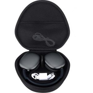 Hard Case Replacement for Apple Airpods Max Over-Ear Headphones (Midnight Black Case)
