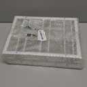 MOCOUM Glasses Rack Under Cabinet Stemware Rack, Glass Hanger Rack Wire Glass Holder Storage Hanger for Cabinet Kitchen Bar (White, 3 Rows 2 Pack)