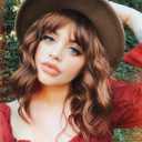 Short Curly Wigs with Bangs for Women 14 Inches Wavy Bob Wig Synthetic Heat Resistant Fiber Wigs (27-30)