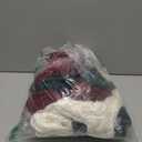 Sumind 12 Pack Personalized Christmas Stocking 18'' Large Family Knitted Xmas Stocking with Name Tags Set for Holiday Fireplace Party Decor (Burgundy, Green, Ivory)