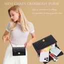 YAZEKOUS Small Crossbody Bags for Women, Small Purses Crossbody Purses, Cell Phone Purse with Card Slots for Travel Daypack | Small Purses, with Card Slots, for Travel Daypack, Small Purses, with Card Slots, for Travel Daypack, Black