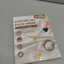 4 Pcs Castor Oil Pack Wrap Organic Cotton for Liver Detox, Stomach, Belly, Neck, Breast & Entire Body, Reusable Pads Kit for Hot/Cold Compress with Adjustable Elastic Strap, Waterproof & Anti Oil Leak