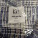 Gap Boys' Long Sleeve Flannel Button-Down Shirt, Size: 6-12 Months (Blue)