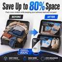 Travel Vacuum Bags with 60KPA Pump, 16 Pack Vacuum Seal Bags for Clothing, 16 Combo Travel Size